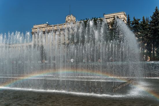 Жаркая погода в Санкт-Петербурге