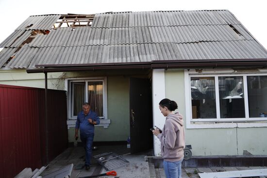 В Белгороде повреждены десятки домов вследствие ракетного удара ВСУ