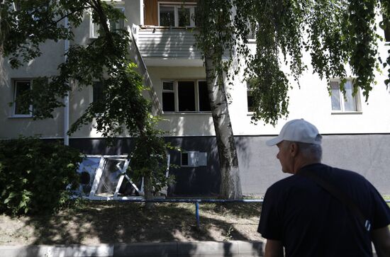 В Белгороде повреждены десятки домов вследствие ракетного удара ВСУ