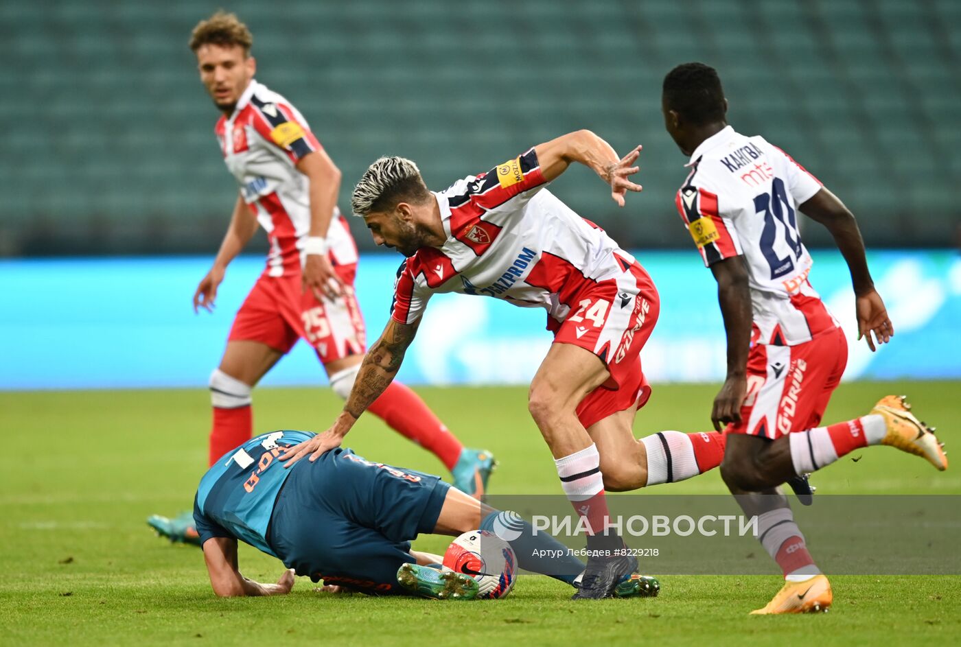 Футбол. Товарищеский матч. "Зенит" - "Црвена Звезда"