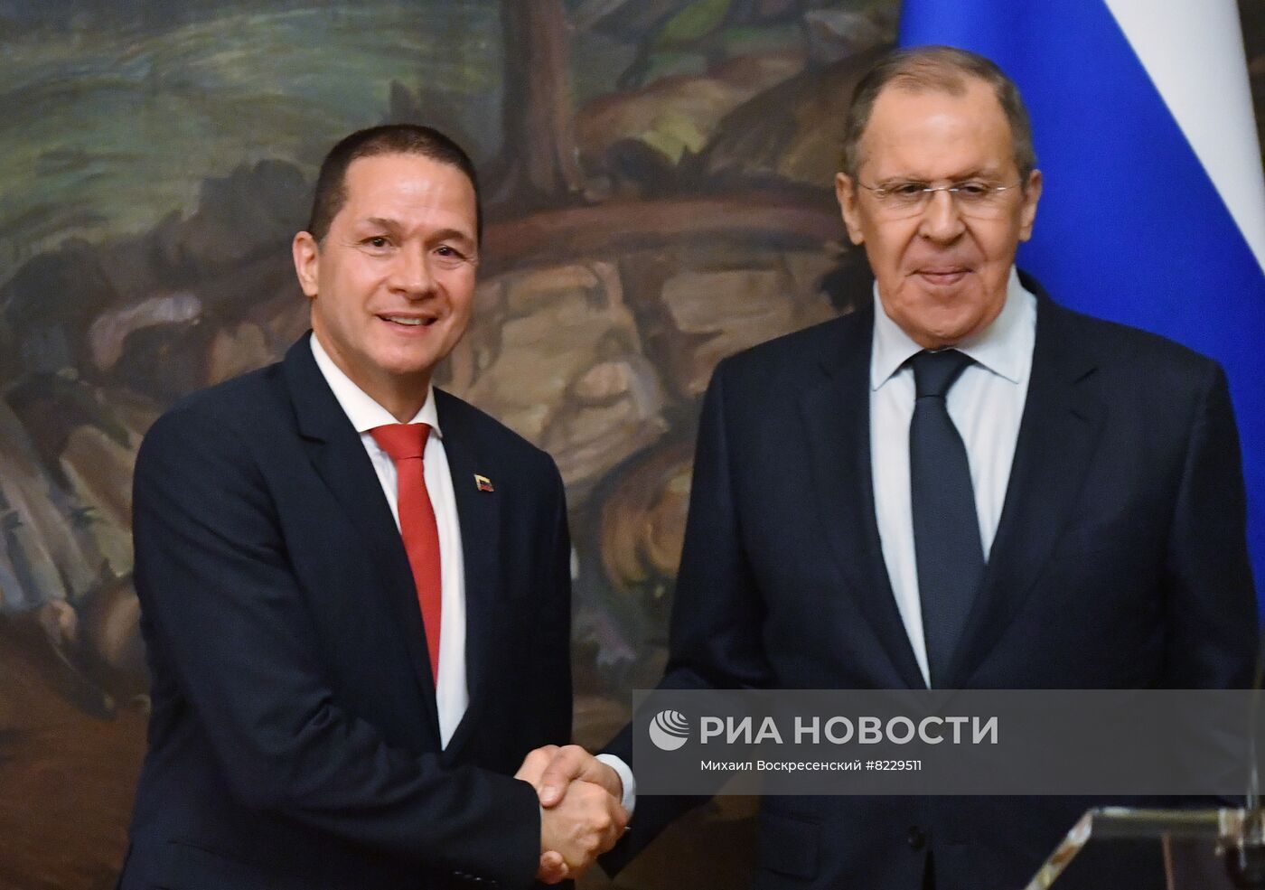 Переговоры министров иностранных дел РФ и Венесуэлы С. Лаврова и К. Фариа