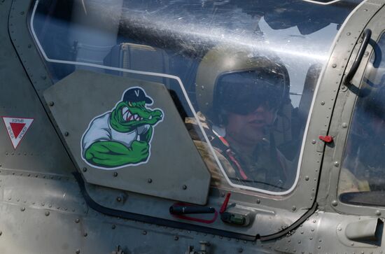 Аэродром базирования вертолетов Ка-52 в зоне проведения спецоперации