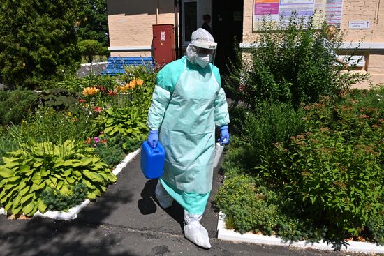 Учения по выявлению холеры в Минске