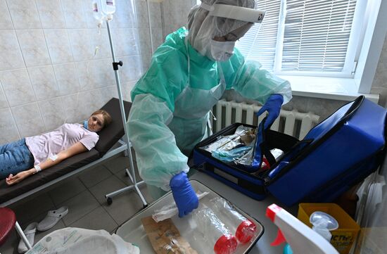 Учения по выявлению холеры в Минске