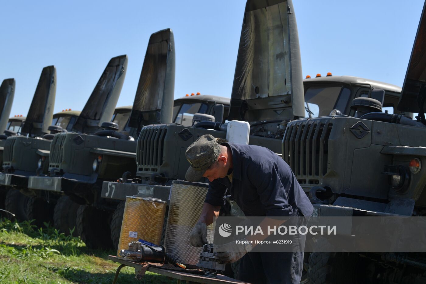 Работа ремонтного батальона ВС РФ в зоне спецоперации