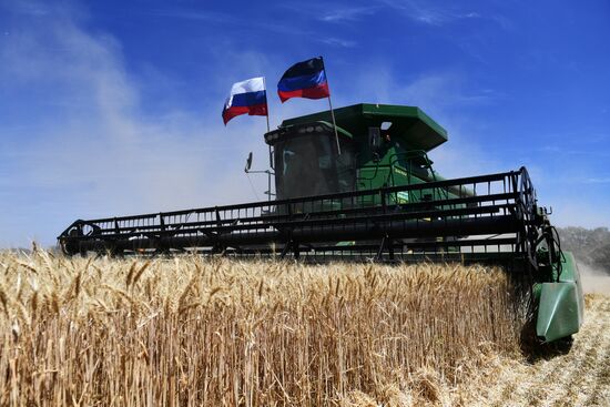 Старт уборочной кампании в Донецкой области