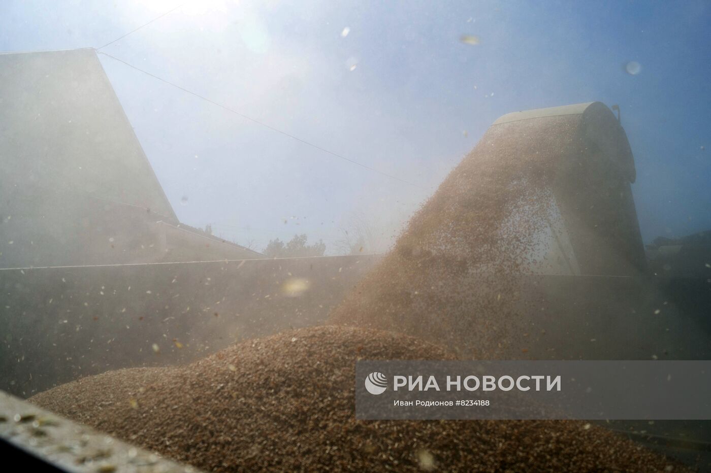 Сбор урожая зерновых в Херсонской области