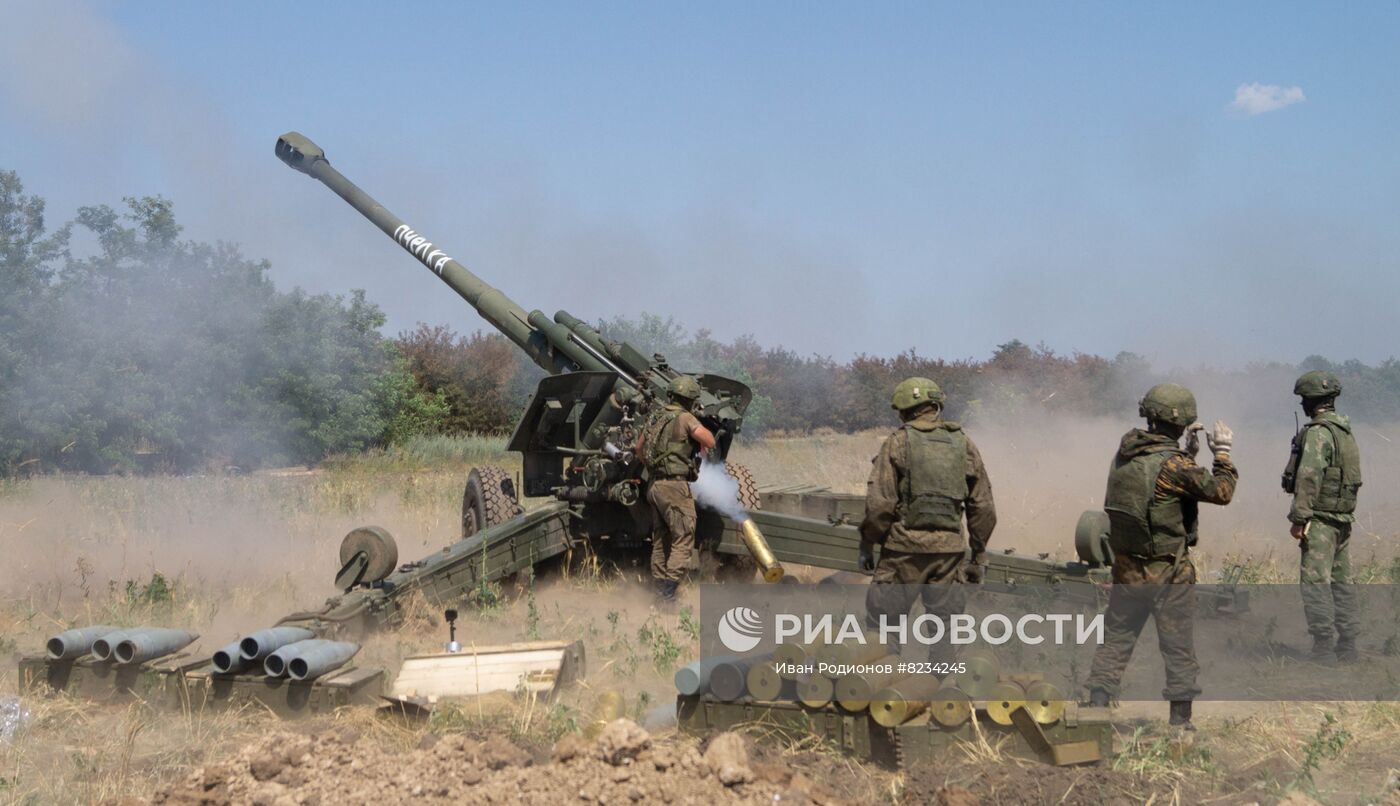 Работа артиллеристов на Херсонском направлении