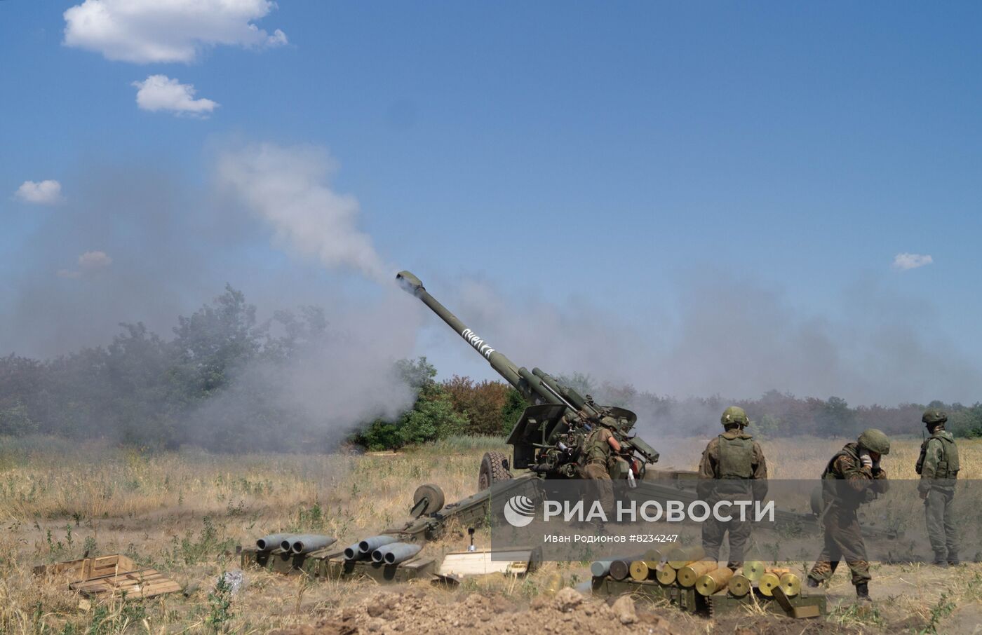 Работа артиллеристов на Херсонском направлении