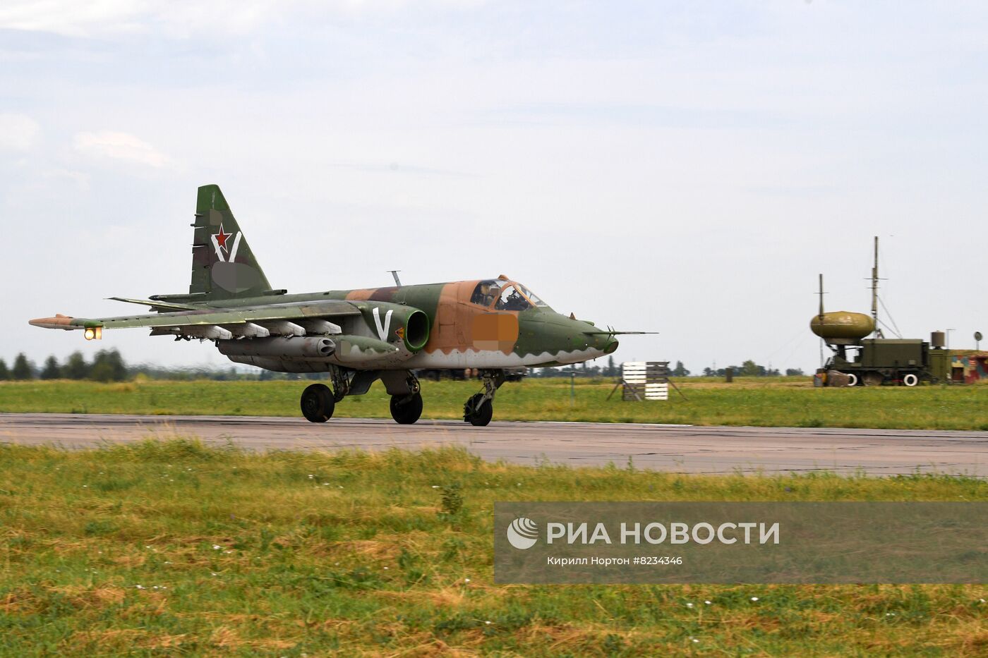 Аэродром базирования Су-25 в зоне проведения спецоперации