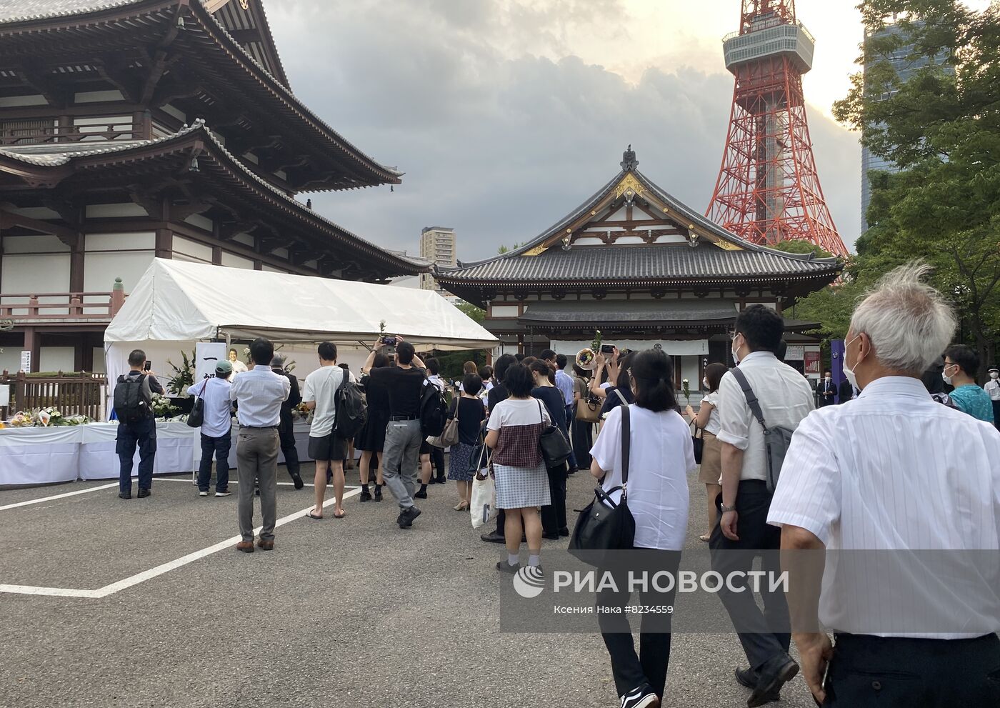 Церемония прощания с Синдзо Абэ