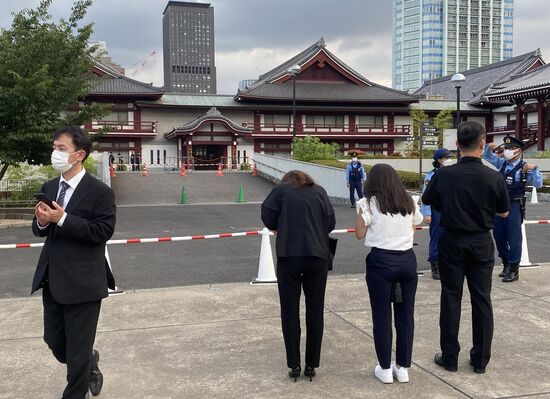 Церемония прощания с Синдзо Абэ