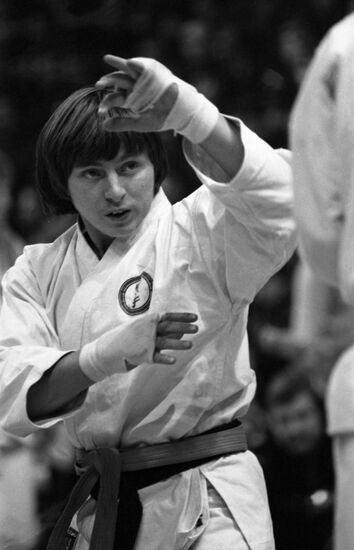 Первый чемпион Москвы по каратэ Сергей Шаповалов