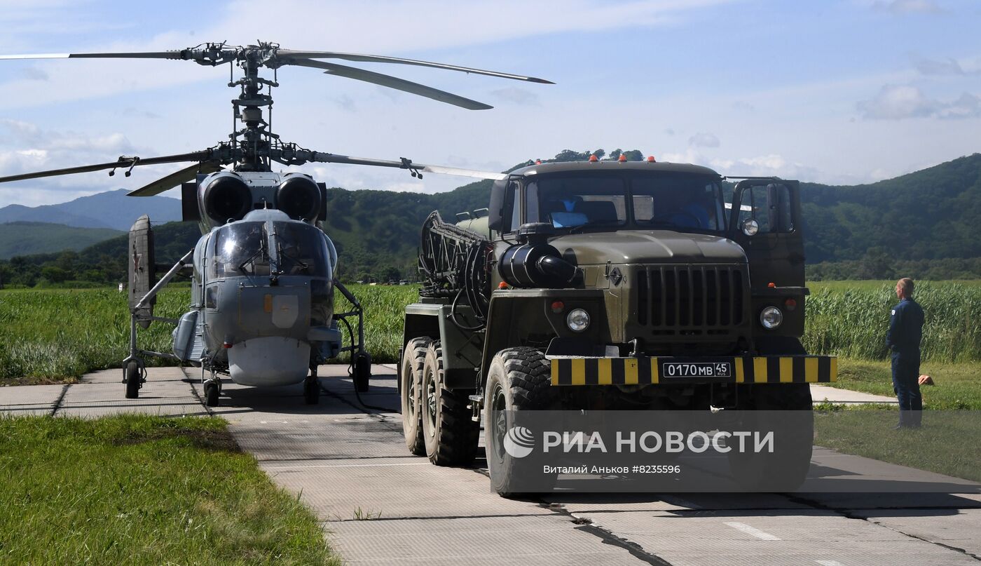 Учебно-тренировочные полеты в авиационном гарнизоне ТОФ