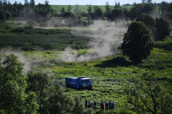 Финиш ралли "Шелковый путь - 2022" в Москве