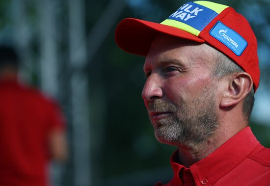 Финиш ралли "Шелковый путь - 2022" в Москве