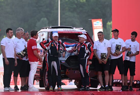 Финиш ралли "Шелковый путь - 2022" в Москве