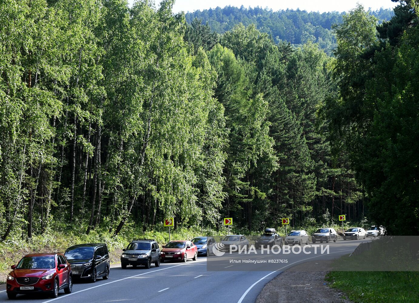 Пробки на дорогах Красноярского края