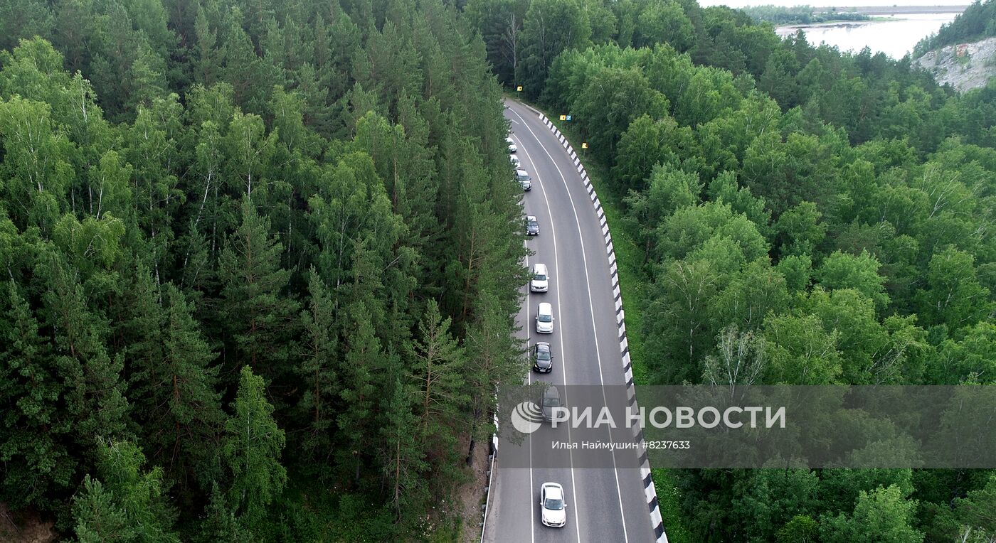 Пробки на дорогах Красноярского края