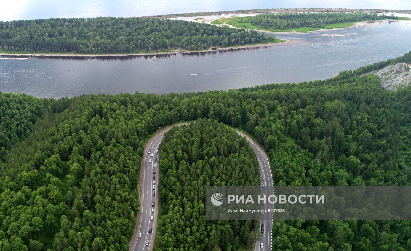 Пробки на дорогах Красноярского края