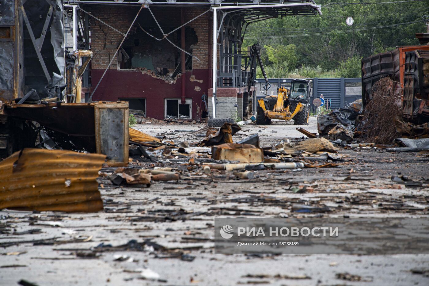 Последствия обстрела в г. Пологи