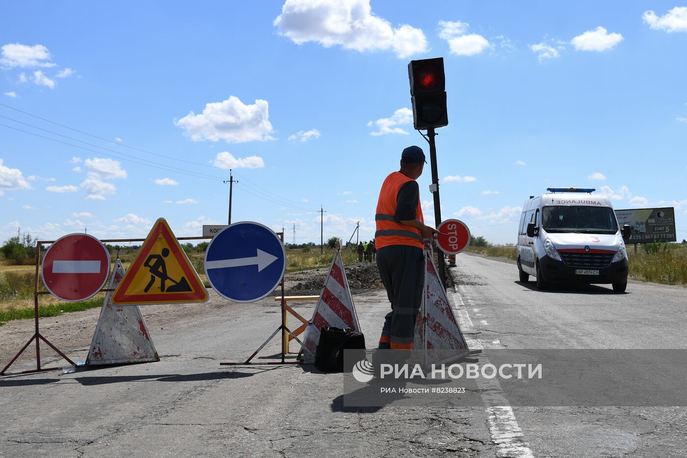 В Запорожской области начался ремонт дороги Мелитополь - Бердянск | РИА  Новости Медиабанк