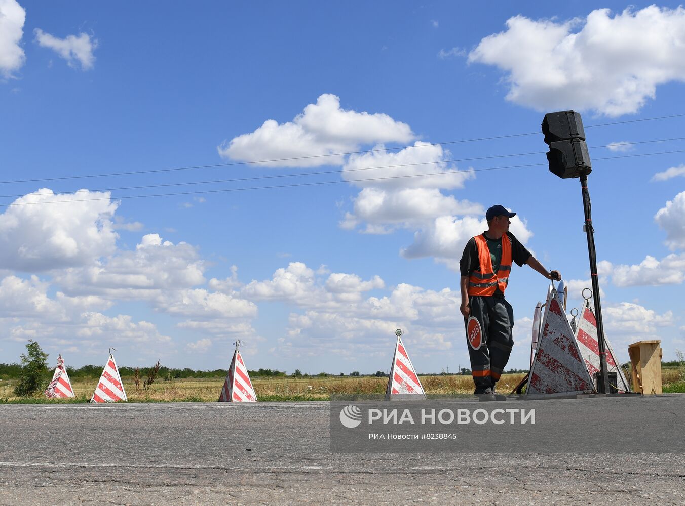 В Запорожской области начался ремонт дороги Мелитополь - Бердянск