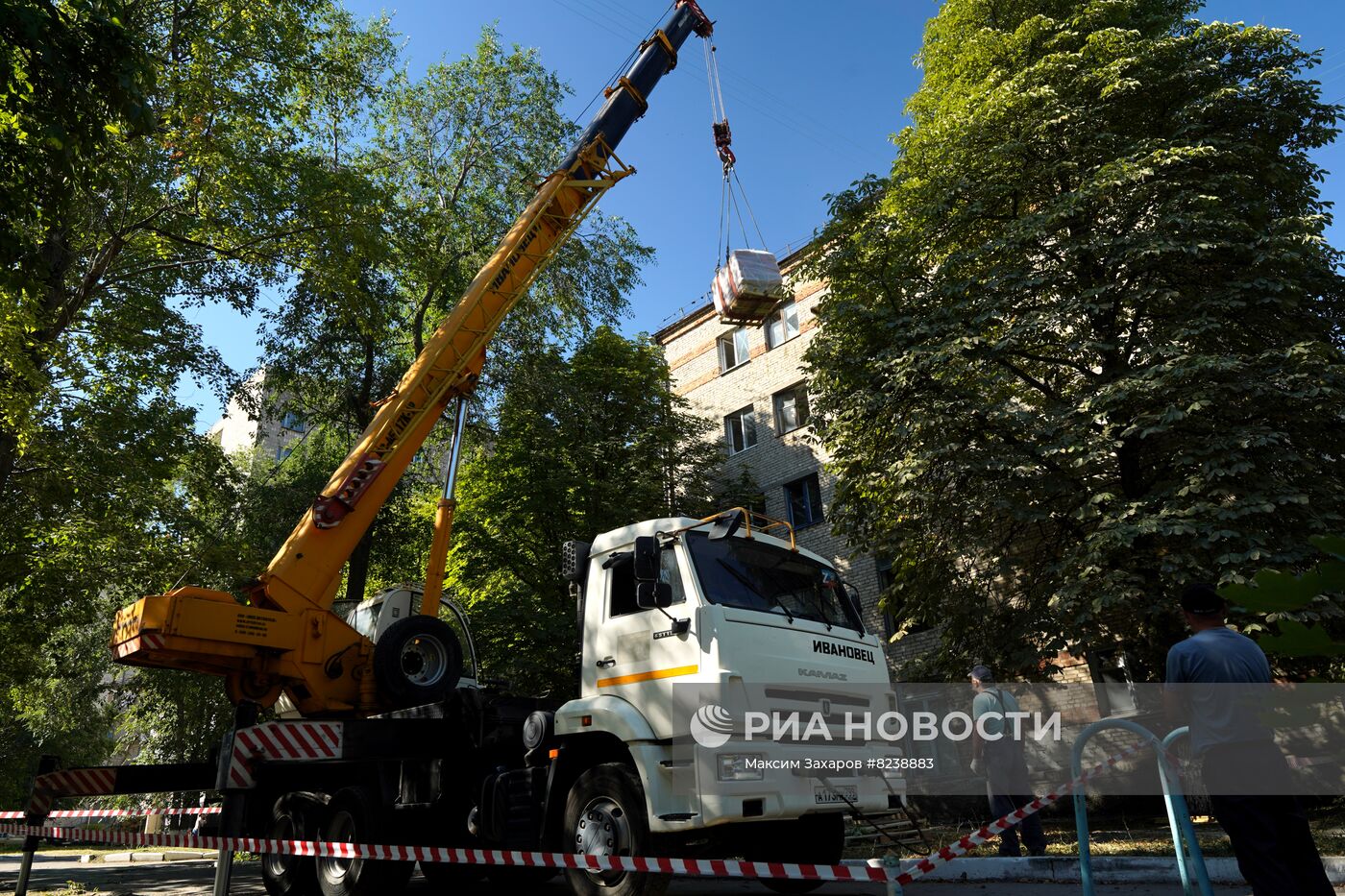 Восстановление общежития ЛГУ им. В. Даля бригадами из РФ