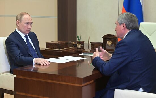 Президент РФ В. Путин провел встречу с министром энергетики РФ Н. Шульгиновым