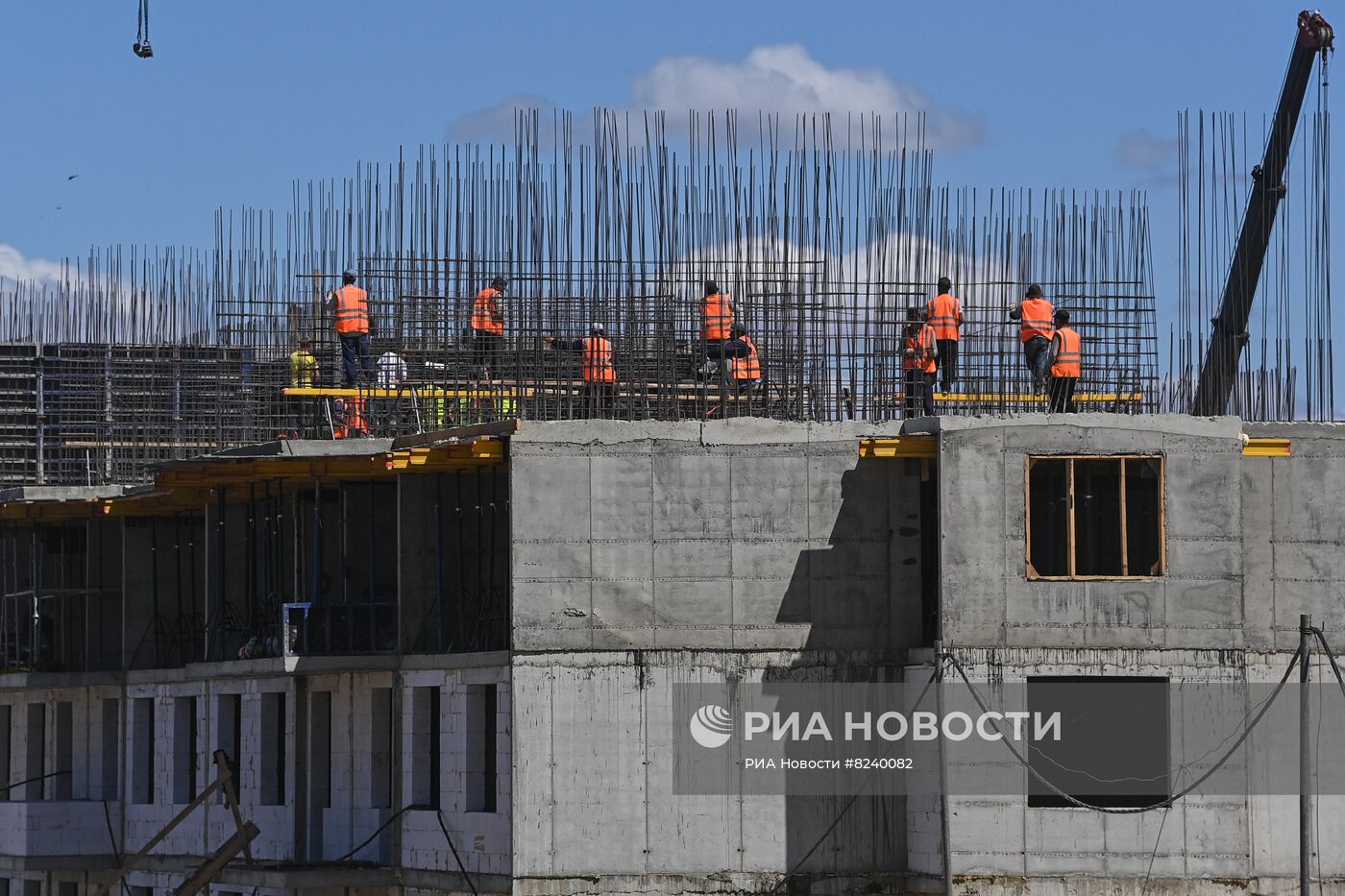 Строительство жилых домов бригадами ВСК МО РФ в Мариуполе