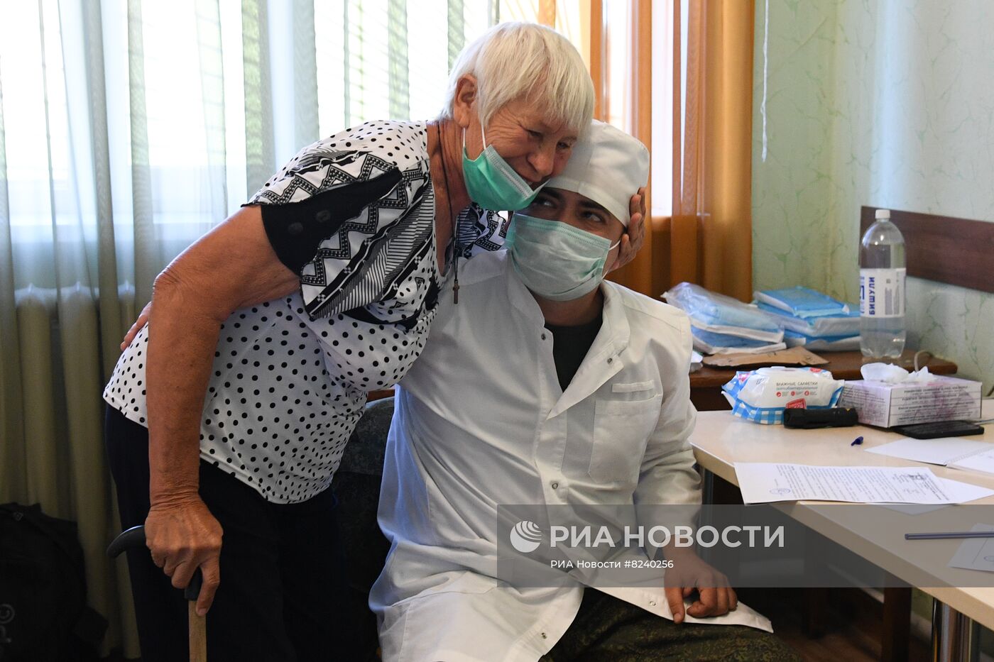 Медицинский отряд специального назначения ведет прием местных жителей в Запорожской области