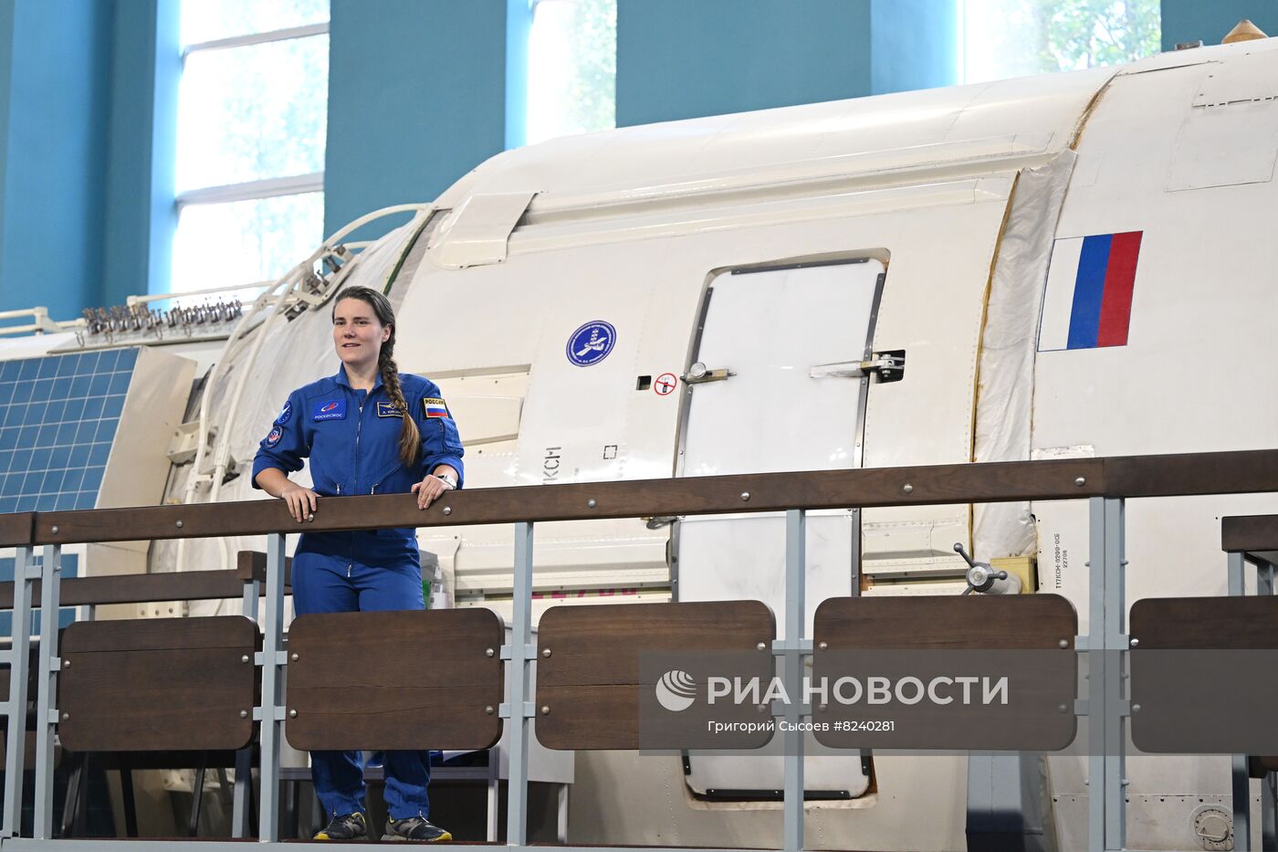 Комплексная тренировка с участием космонавта А. Кикиной