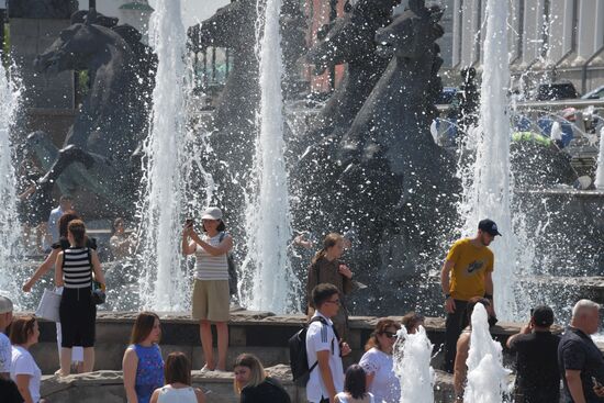 Жара в Москве