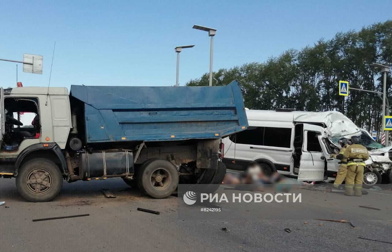 Авария с пассажирским автобусом в Башкирии