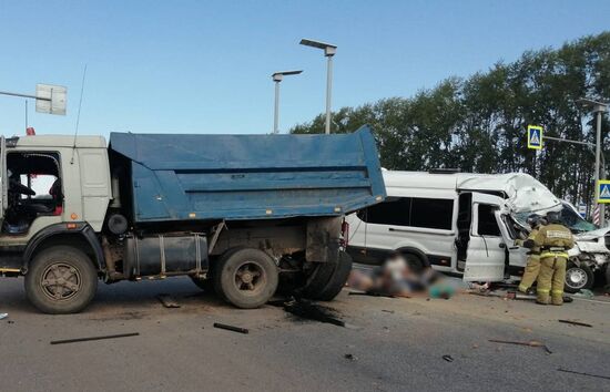 Авария с пассажирским автобусом в Башкирии