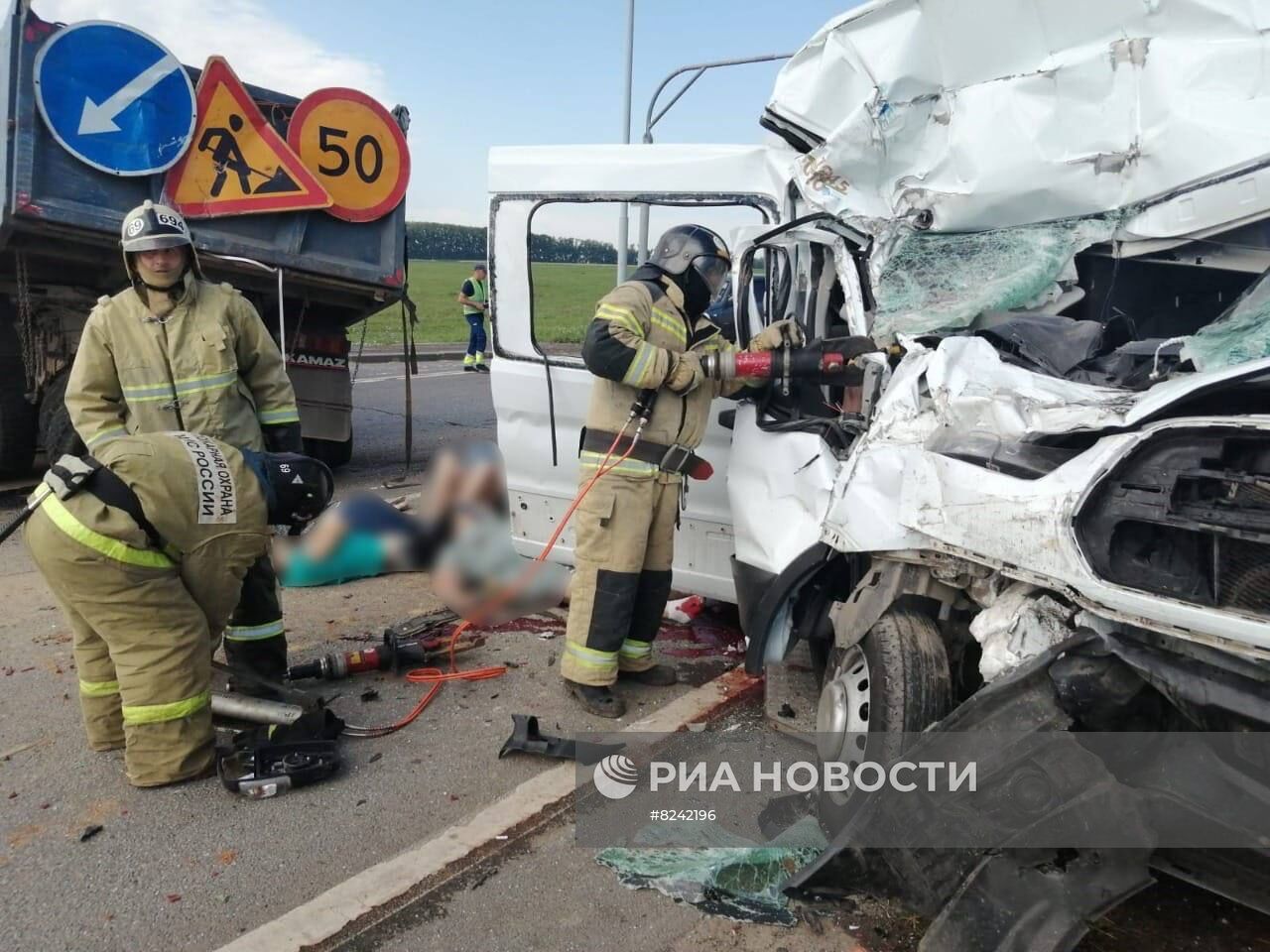 Авария с пассажирским автобусом в Башкирии