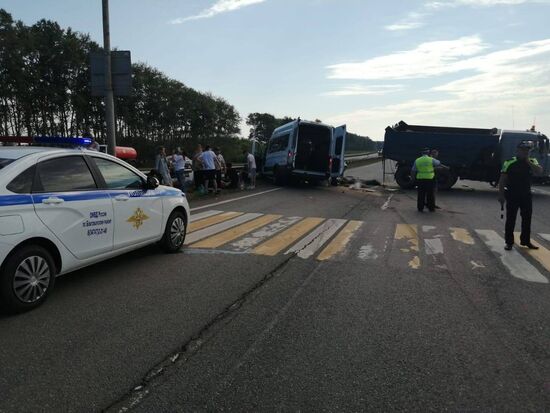 Авария с пассажирским автобусом в Башкирии