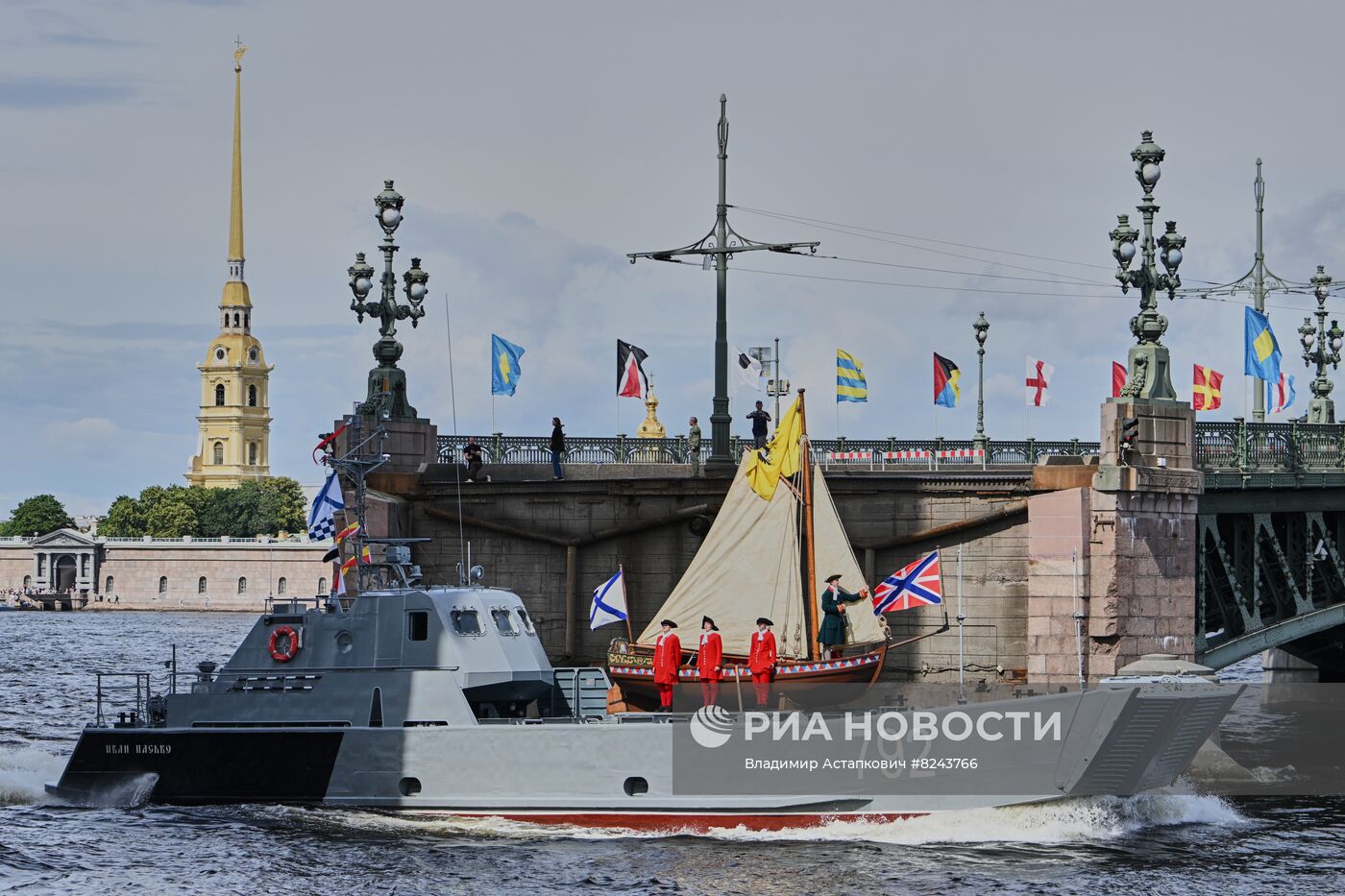 Генеральная репетиция парада ко Дню ВМФ 