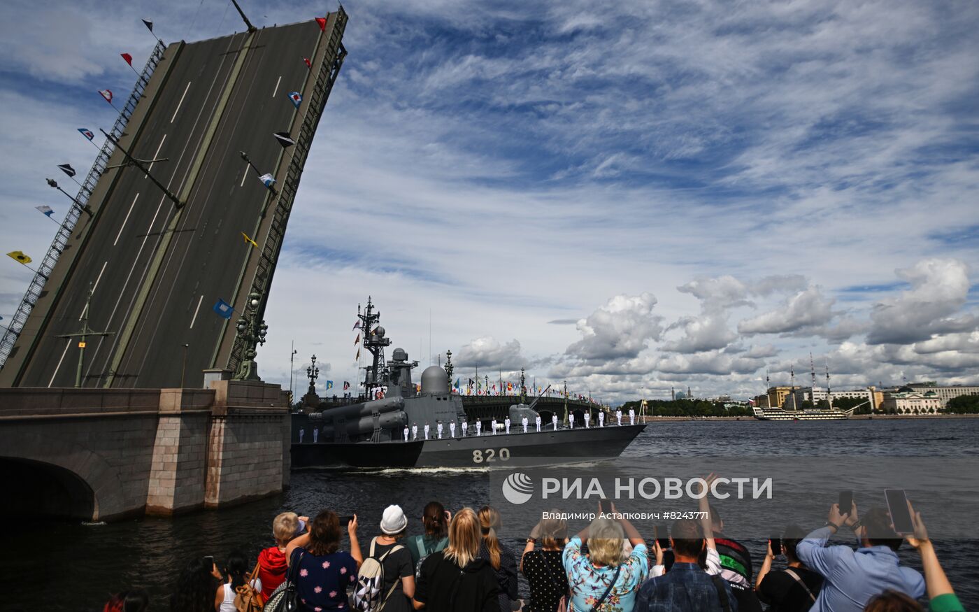 Генеральная репетиция парада ко Дню ВМФ 