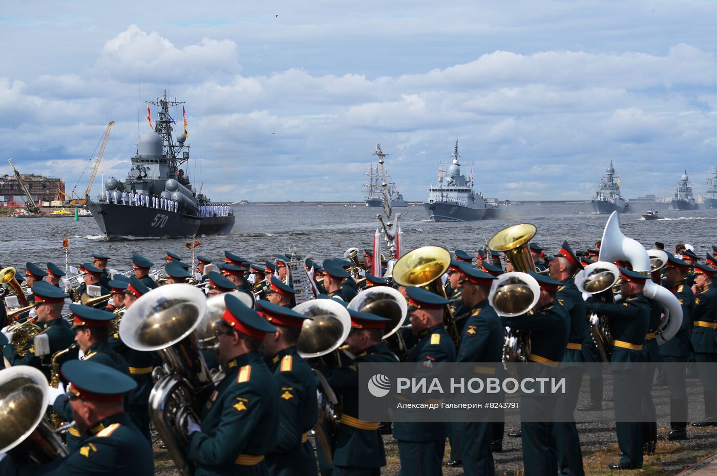 Генеральная репетиция парада ко Дню ВМФ 