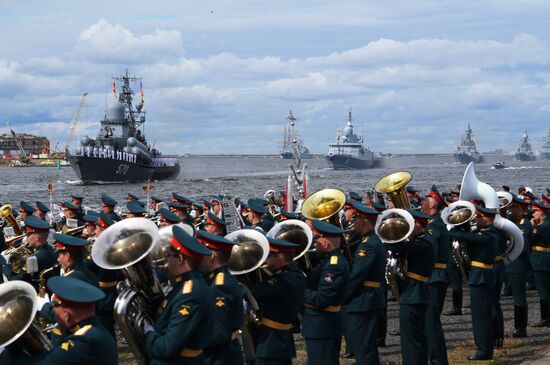 Генеральная репетиция парада ко Дню ВМФ 