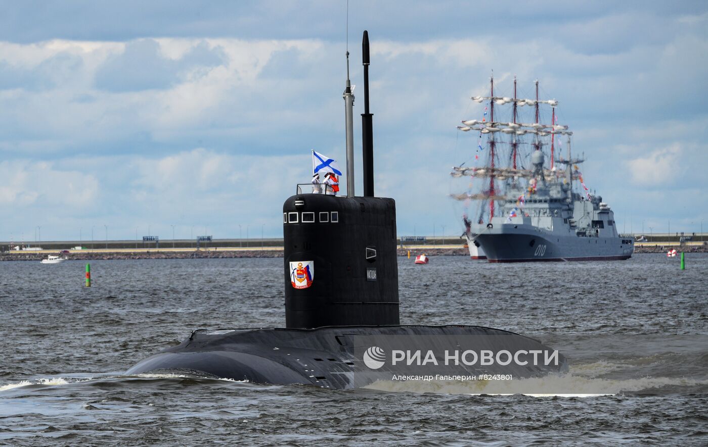 Генеральная репетиция парада ко Дню ВМФ