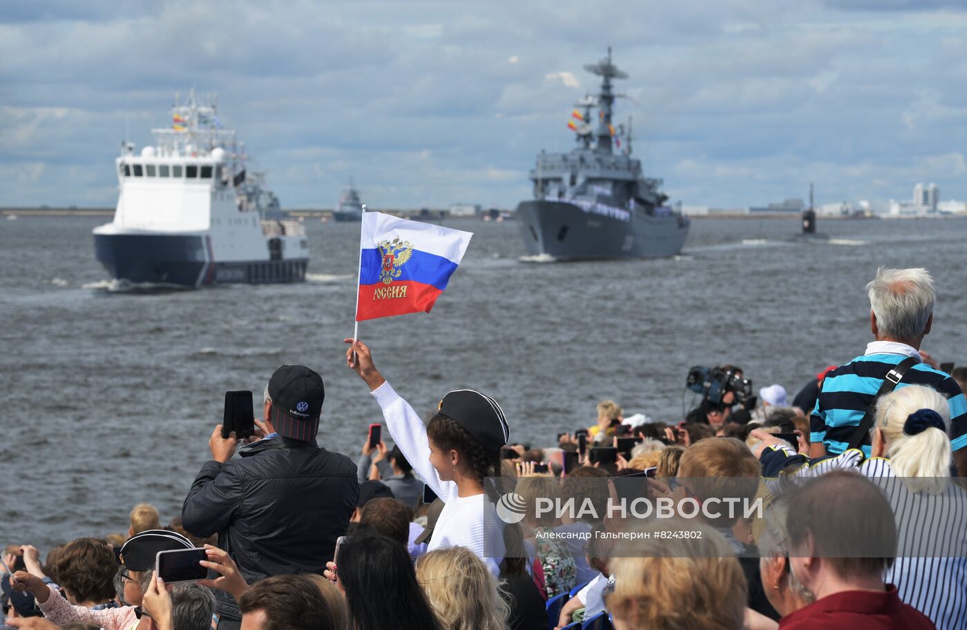 Генеральная репетиция парада ко Дню ВМФ