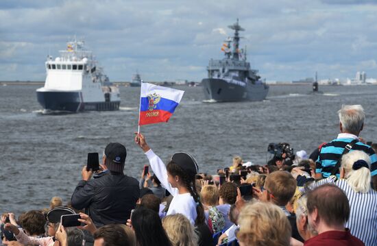 Генеральная репетиция парада ко Дню ВМФ 