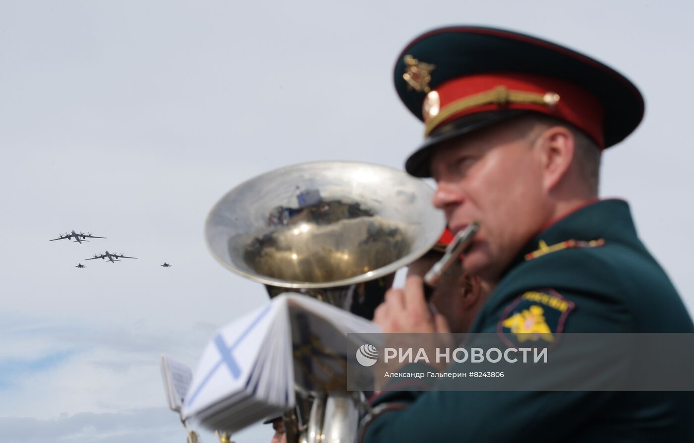 Генеральная репетиция парада ко Дню ВМФ 