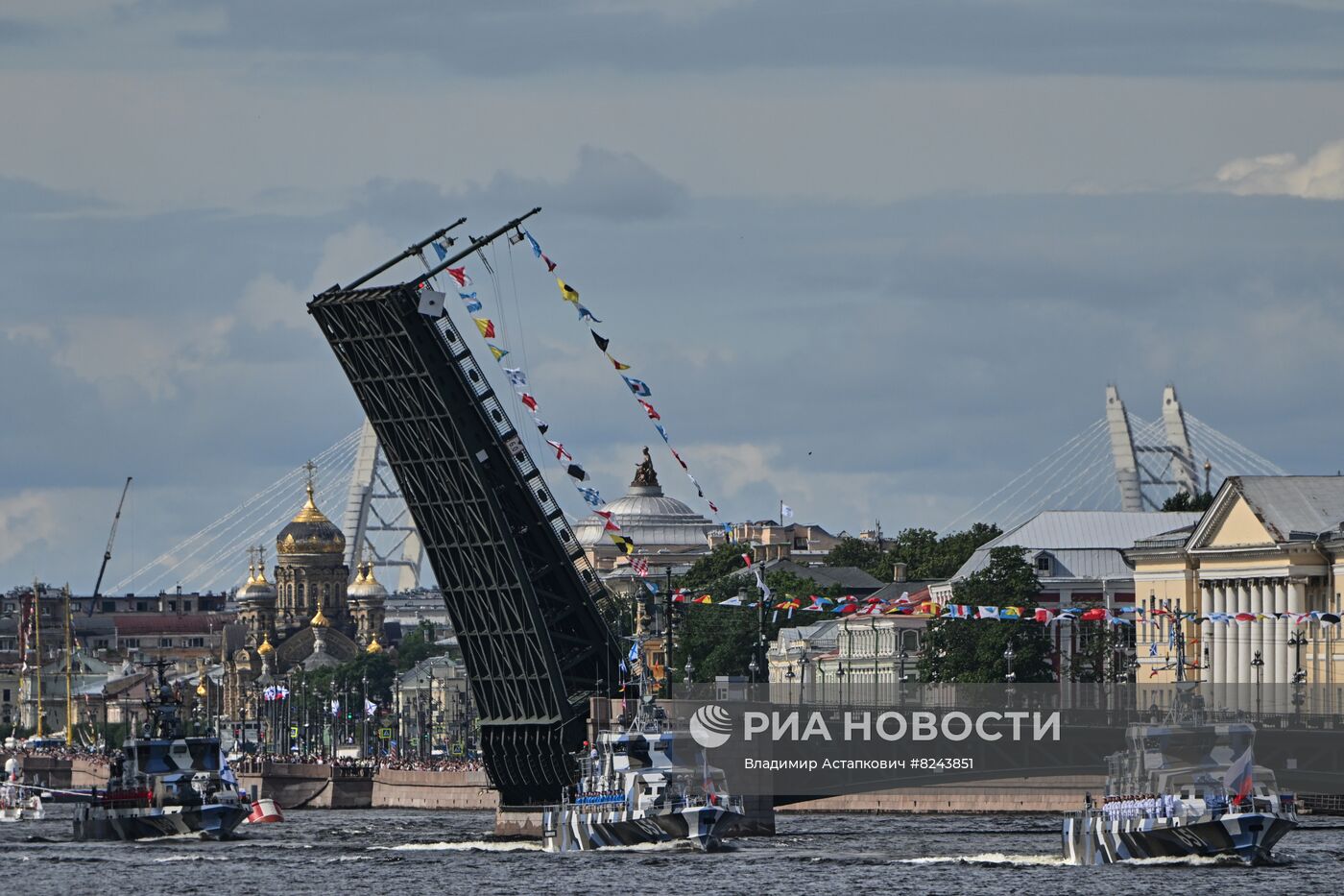 Генеральная репетиция парада ко Дню ВМФ 