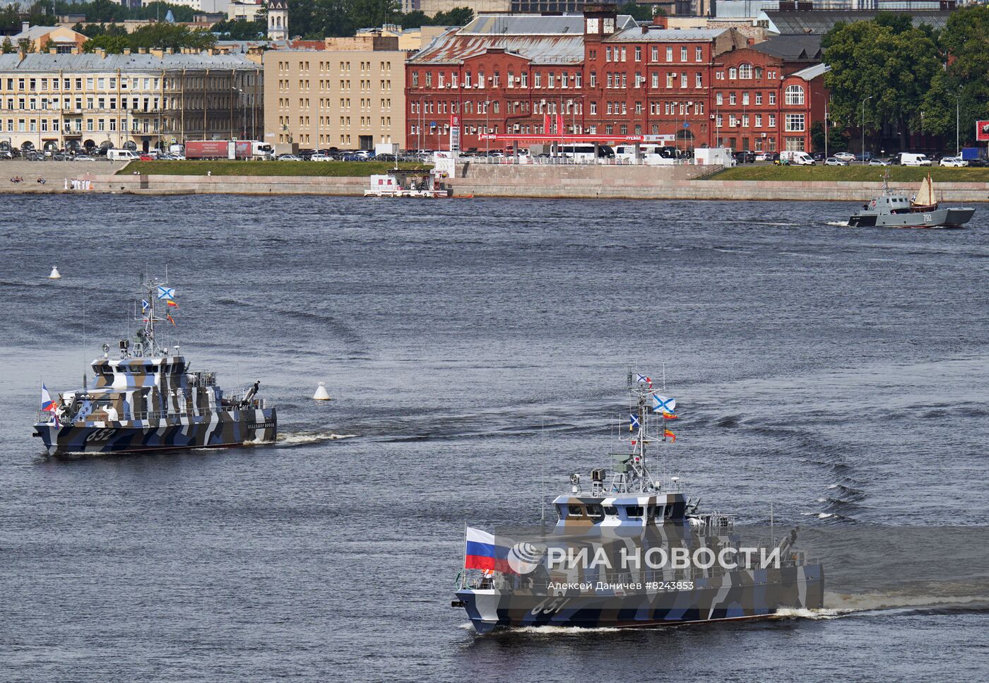 Генеральная репетиция парада ко Дню ВМФ