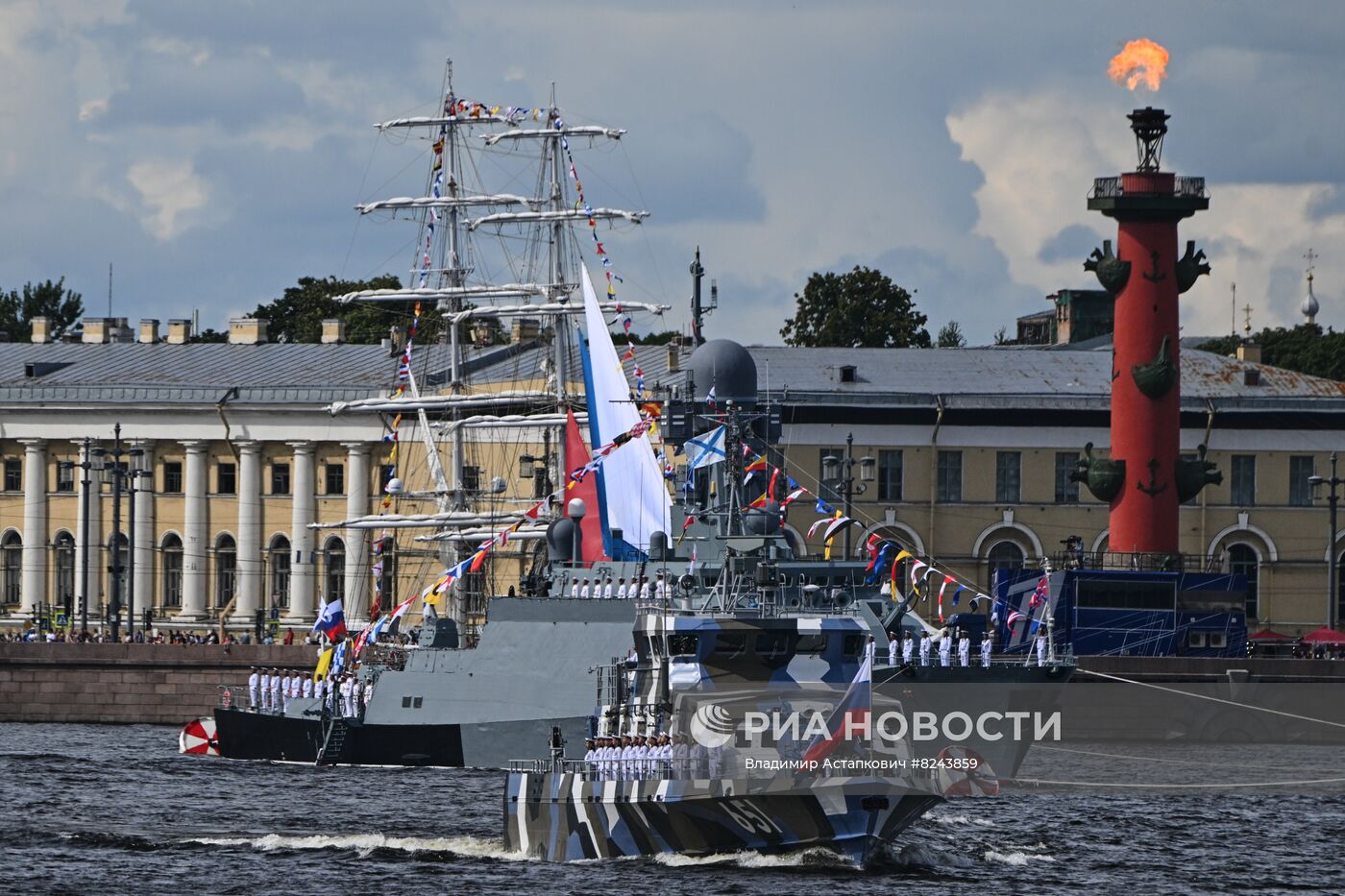 Генеральная репетиция парада ко Дню ВМФ 