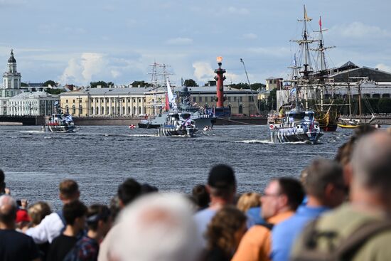 Генеральная репетиция парада ко Дню ВМФ 