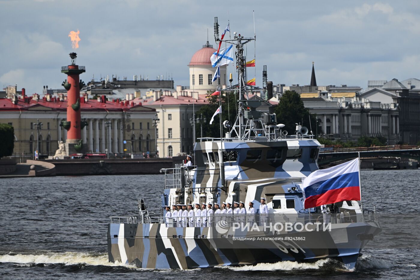 Генеральная репетиция парада ко Дню ВМФ 